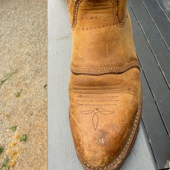 Double H Light Brown Western Heeled Boots - Picture 6 of 12
